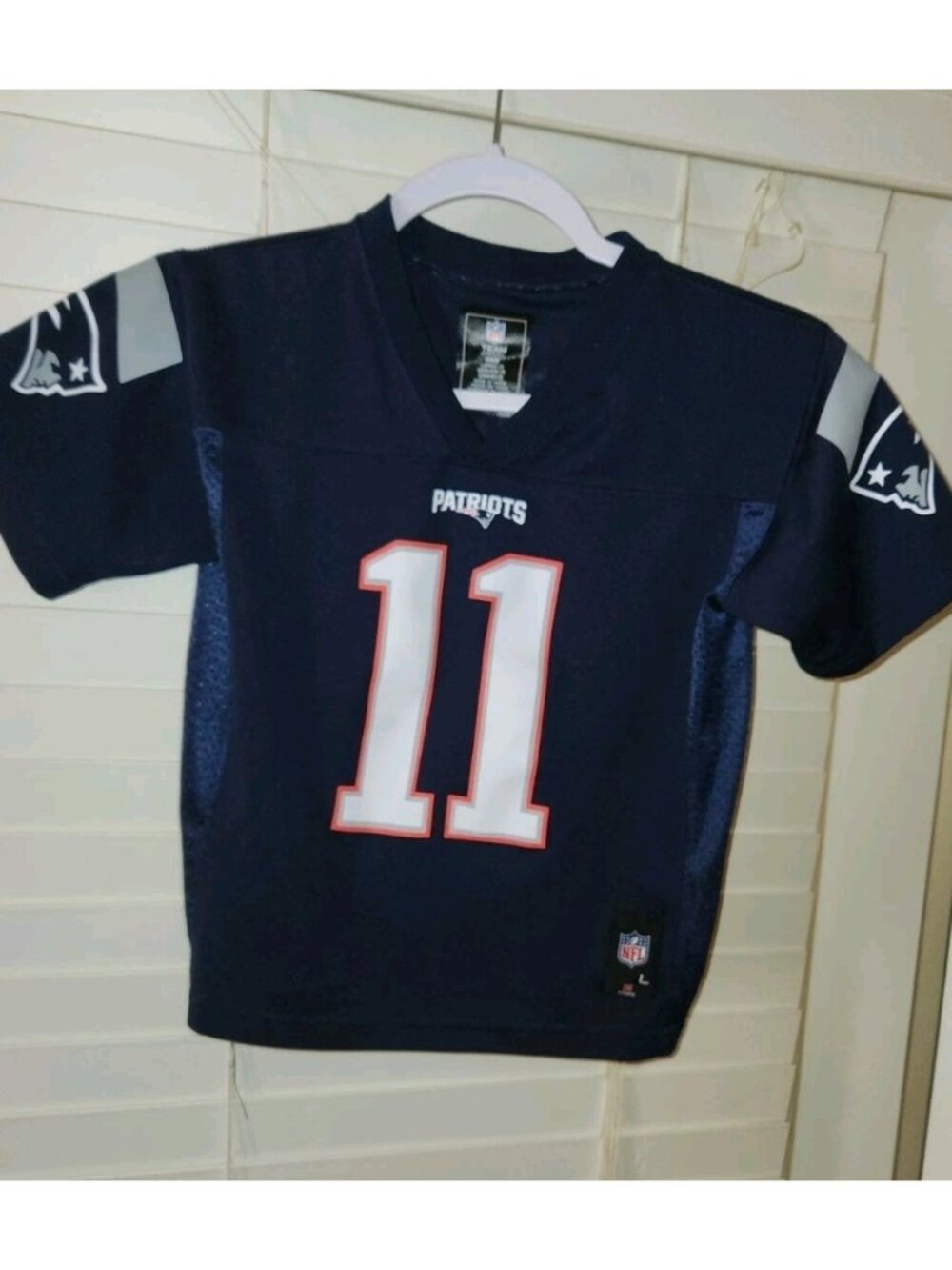 New England Patriots Julian Edelman #11 NFL Team Apparel Jersey Kids LARGE 7
